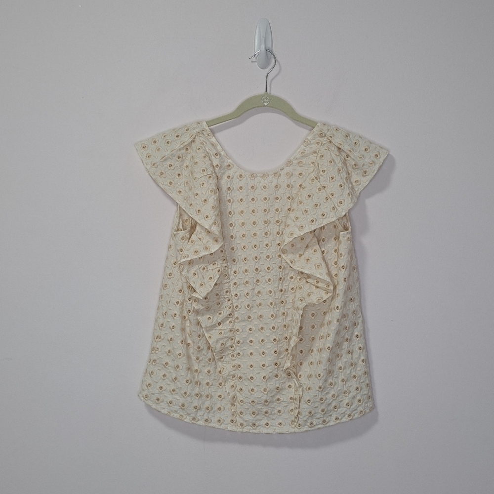 Sezane Forta Blouse Ecru 38 Medium NWOT - Picture 4 of 10